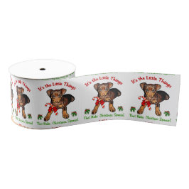 Miniature Pinscher Christmas Ripsband