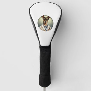 Miniature Pinscher Dog Doctor Golf Headcover