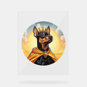 Miniature Pinscher Dog King Acrylschild