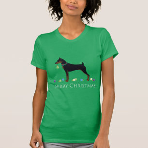 Miniature Pinscher Frohe Weihnachtsgestaltung T-Shirt