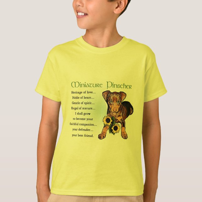 Miniature Pinscher Gifts T-Shirt (Vorderseite)