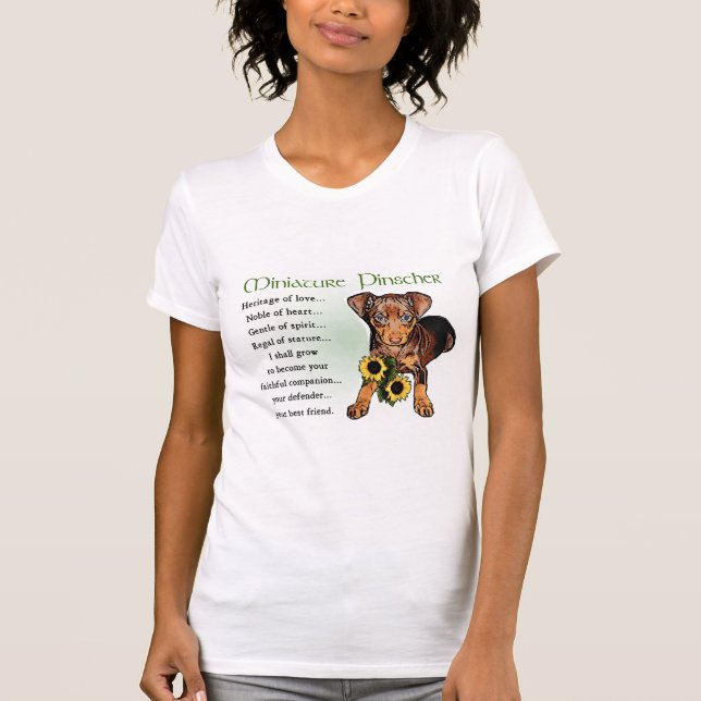 Miniature Pinscher Gifts T-Shirt (Vorderseite)