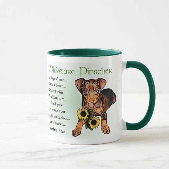Miniature Pinscher Gifts Tasse (Rechts)