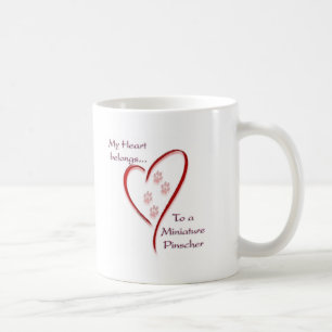 Miniature Pinscher Heart Belongs Tasse