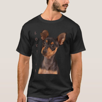 Miniature Pinscher Hund Mama Vater T Liebe Welpe H T-Shirt