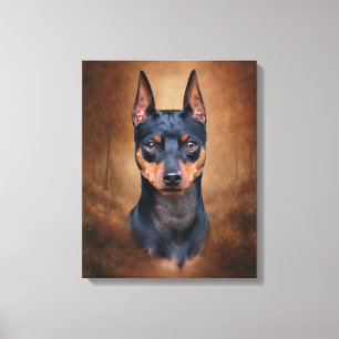 Miniature Pinscher Leinwanddruck