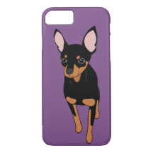 Miniature Pinscher Min Button Apple iPhone 8/7 Fal
