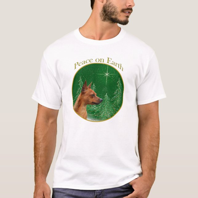 Miniature Pinscher Peace T-Shirt (Vorderseite)