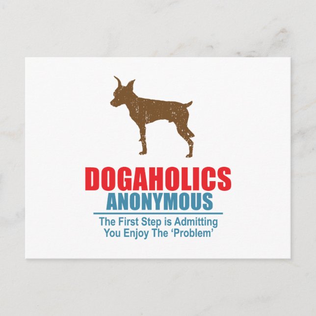 Miniature Pinscher Postkarte (Vorderseite)