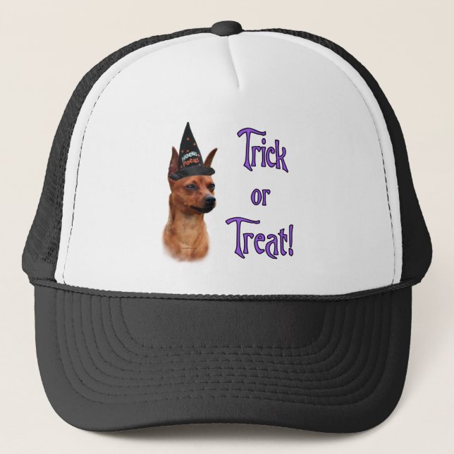 Miniature Pinscher Trick Truckerkappe (Vorderseite)