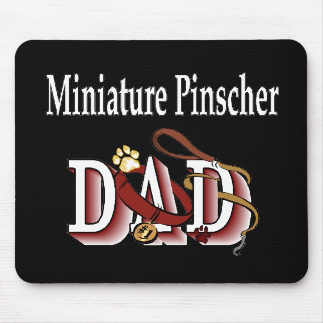 Miniature Pinscher Vater Geschenke Mousepad (Vorne)