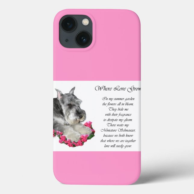 Miniature Schnauzer Art Ohrts Case-Mate iPhone Hülle (Rückseite)