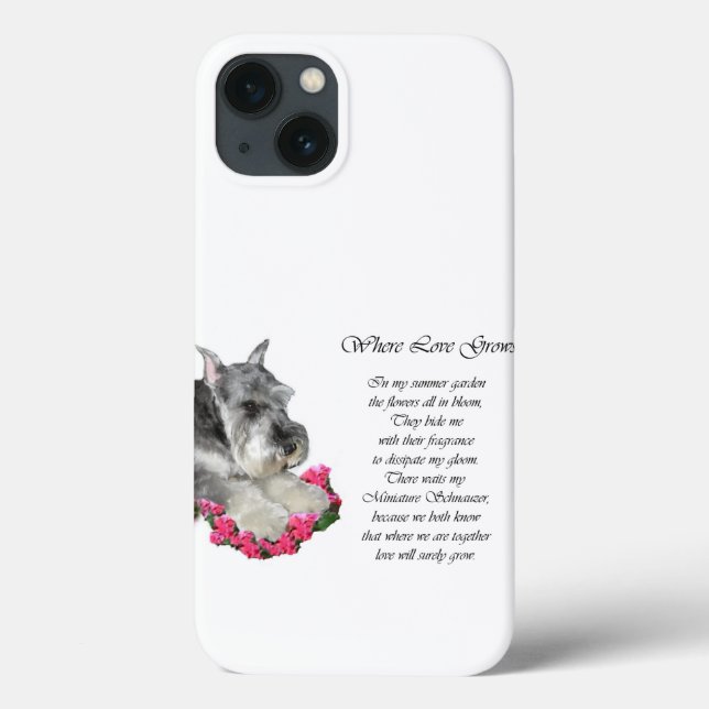 Miniature Schnauzer Art Ohrts Case-Mate iPhone Hülle (Rückseite)