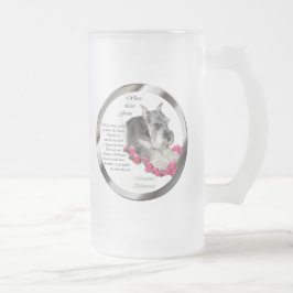 Miniature Schnauzer Art Ohrts Mattglas Bierglas