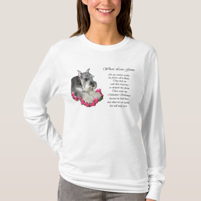 Miniature Schnauzer Art Ohrts T-Shirt (Vorderseite)