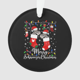 Miniature Schnauzer Christmas Mini Schnauzer Xmas Ornament