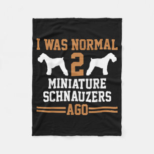 Miniature Schnauzer Dog 2 Two Dog Trainer School Fleecedecke