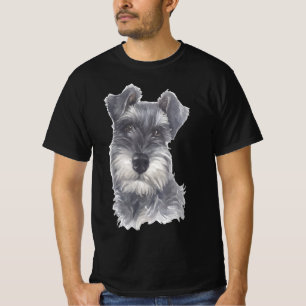 Miniature Schnauzer Dog - Aquarell Art Dog Geschen T-Shirt