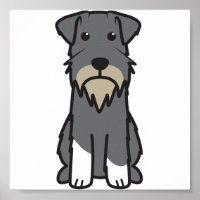 Miniature Schnauzer Dog Cartoon