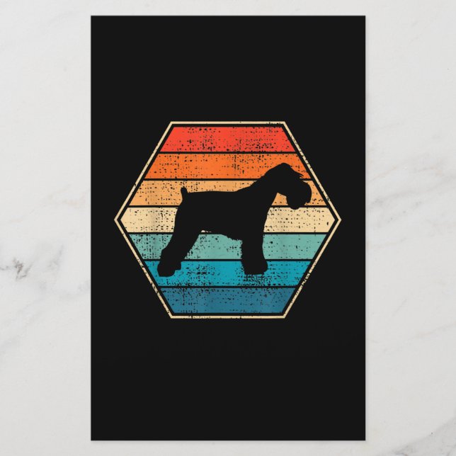 Miniature Schnauzer Dog Geschenk Briefpapier (Vorderseite)