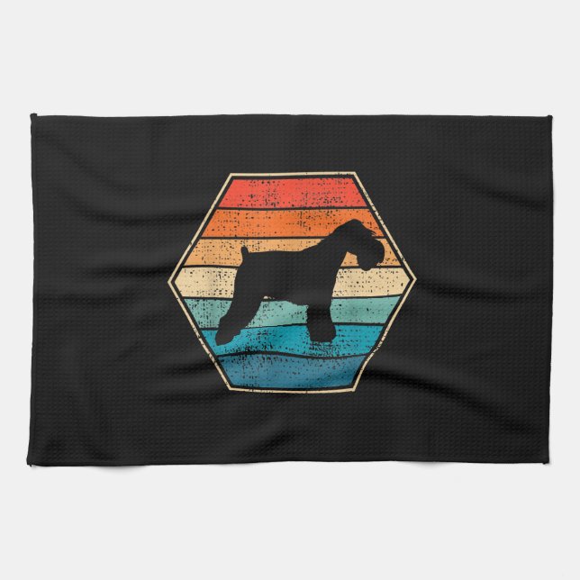 Miniature Schnauzer Dog Geschenk Geschirrtuch (Horizontal)