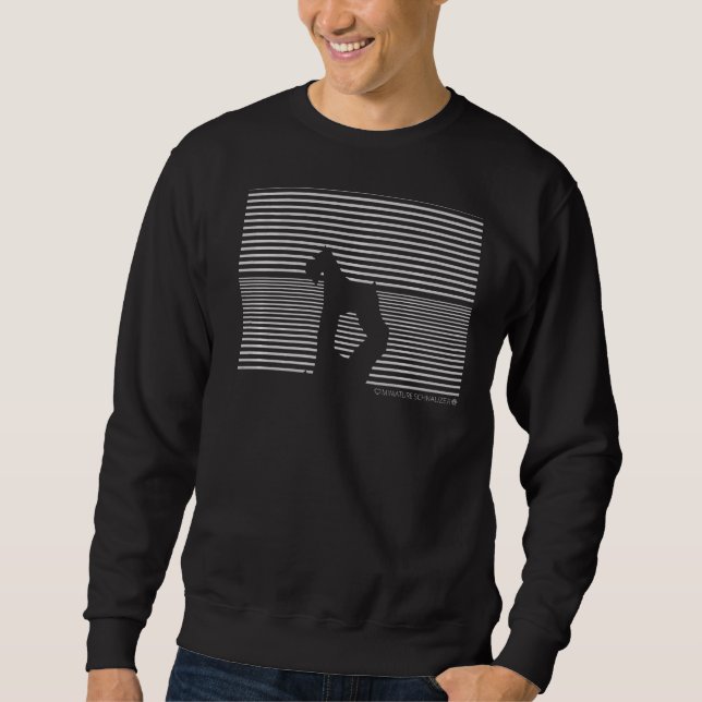 Miniature Schnauzer Dog Liebe Sweatshirt (Vorderseite)