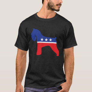 Miniature Schnauzer Dog Politische Symbolwahl T-Shirt