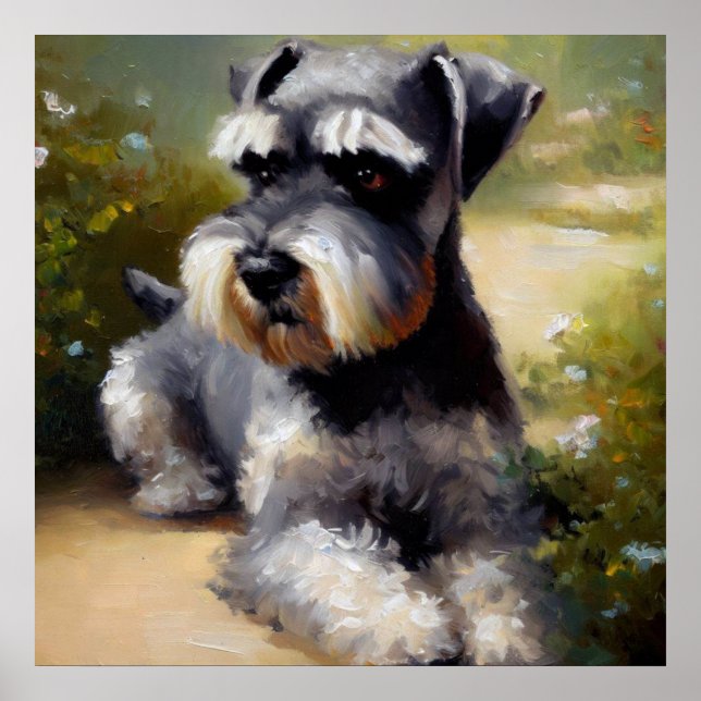 Miniature Schnauzer Dog Poster (Vorne)