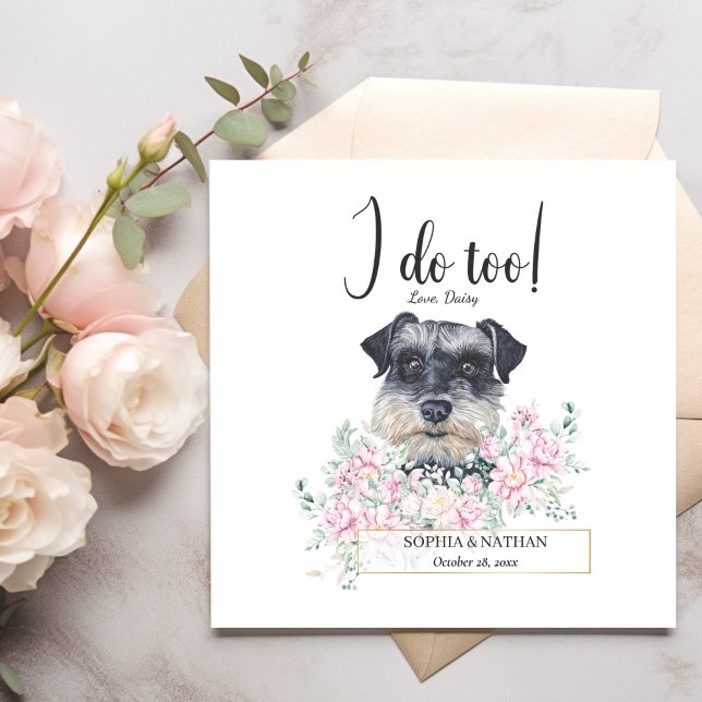 Miniature Schnauzer Dog Wedding Cocktail Napkins Serviette (Von Creator hochgeladen)