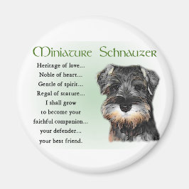 Miniature Schnauzer Geschenke Magnet