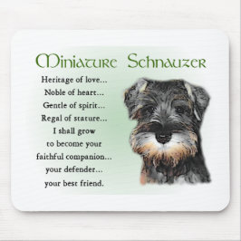 Miniature Schnauzer Geschenke Mousepad
