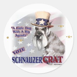 Miniature Schnauzer Geschenke Runder Aufkleber