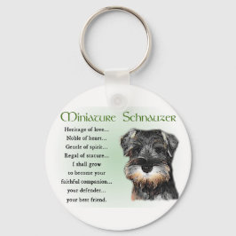 Miniature Schnauzer Geschenke Schlüsselanhänger