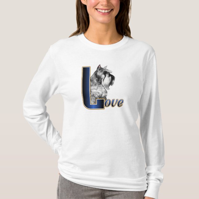 Miniature Schnauzer Geschenke T-Shirt (Vorderseite)