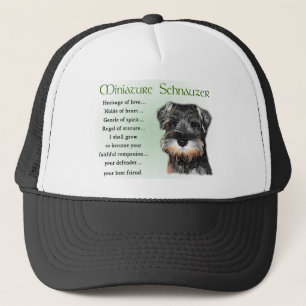 Miniature Schnauzer Geschenke Truckerkappe
