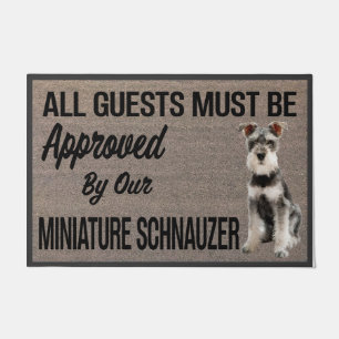 Miniature Schnauzer Gift, Personalized Custom Fußmatte