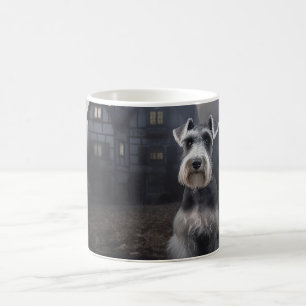Miniature Schnauzer Halloween Beängstigend Kaffeetasse