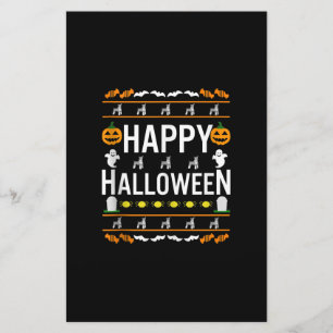 Miniature Schnauzer Halloween Lazy Ugly Costume Briefpapier