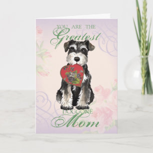 Miniature Schnauzer Heart Mama Karte