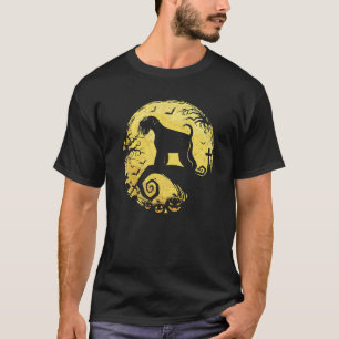 Miniature Schnauzer Hexenkürbis Halloween-Nacht T-Shirt