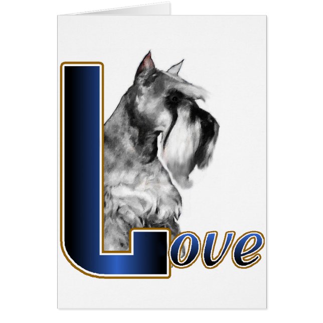 Miniature Schnauzer-LIEBE (Vorne)