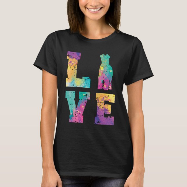 Miniature Schnauzer-Liebe T-Shirt (Vorderseite)