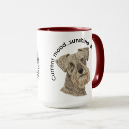 Miniature Schnauzer lustiges Zitat Watercolor Tasse