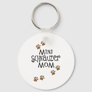 Miniature Schnauzer-Mama Schlüsselanhänger
