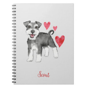 Miniature Schnauzer Mini Schnauzer Notizblock