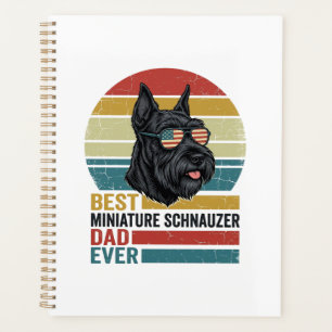 Miniature Schnauzer Papa Vintage Patriotisches T-S Planer