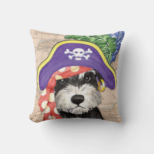 Miniature Schnauzer Pirate Kissen
