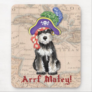Miniature Schnauzer Pirate Mousepad