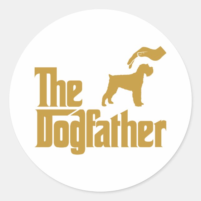 Miniature Schnauzer Runder Aufkleber (Vorderseite)