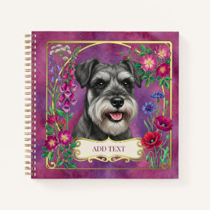 Miniature Schnauzer Salz-und-Pfeffer-Notizbuch Notizbuch